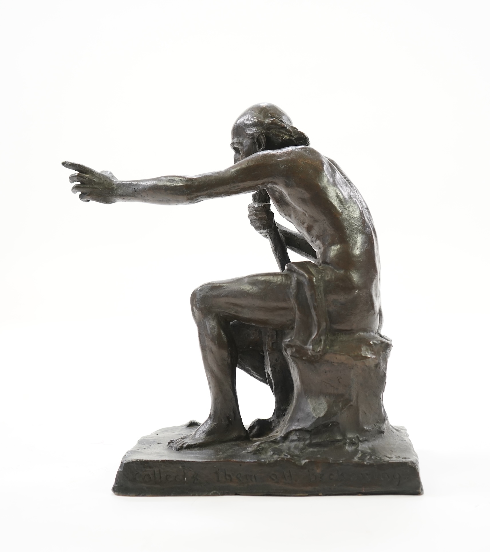 Alexander Proudfoot (1878-1957), ‘Charon’, a patinated bronze